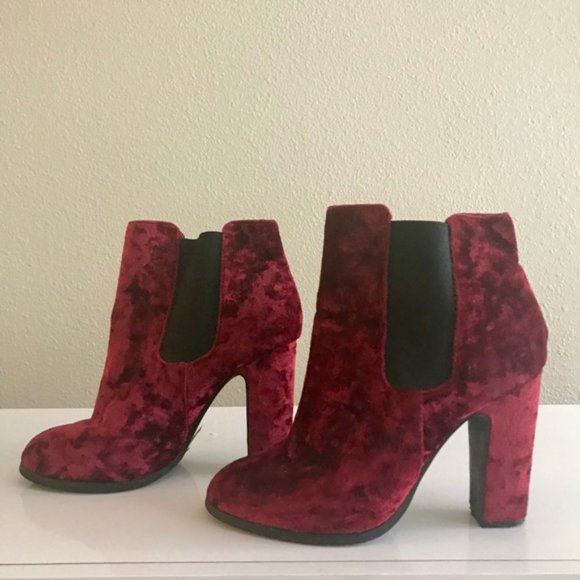 Red Velvet Booties - Picture 4 of 8